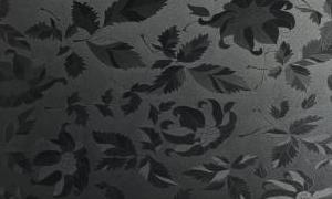 Глянцевая панель EvoGloss P207 Черный цветок