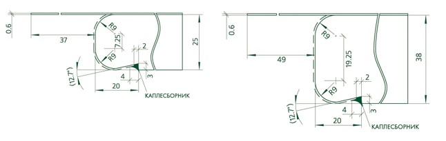 Конструкция кухонной столешницы фабрики Кедр