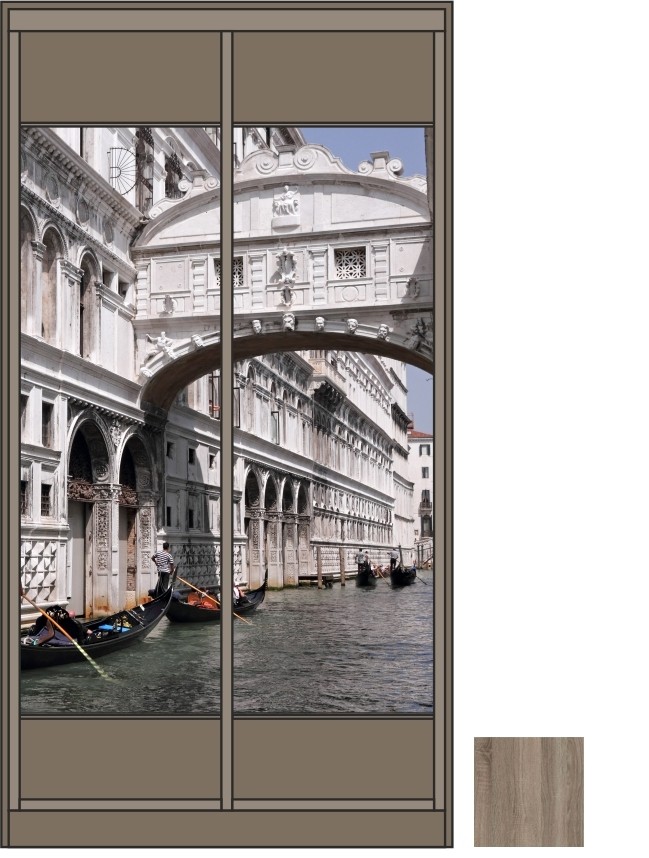 Шкаф-купе с фотопечатью Венеция арка в Беларуси